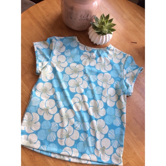 ADIDAS | Blue Lotus Print Top - Picture 2 of 5